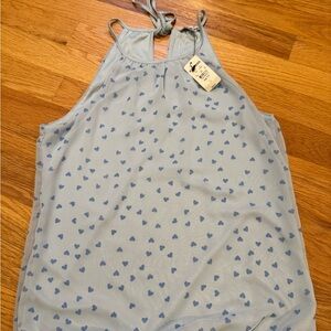 Express Sky Blue Halter Top